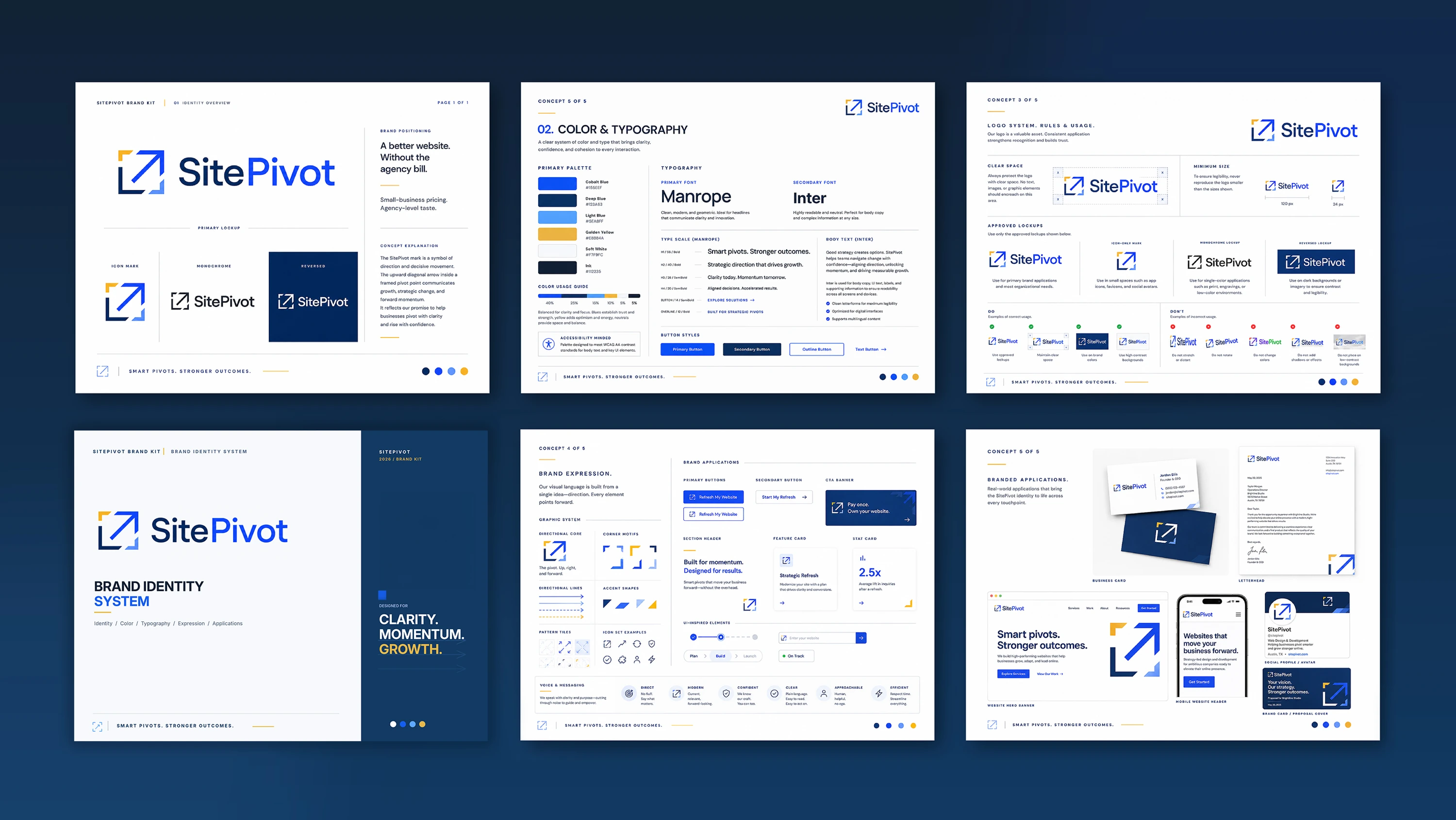 SitePivot brand and digital product system